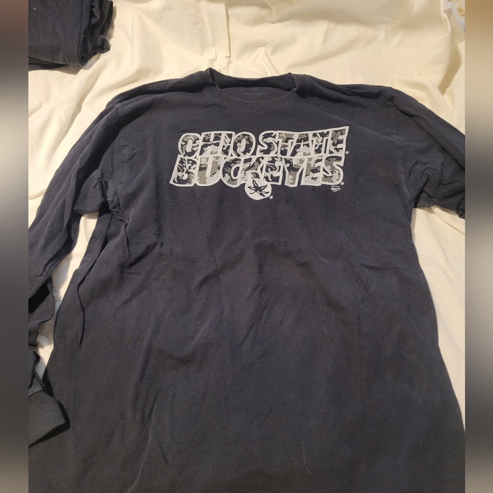Men's Black Graphic Long Sleeve Shirt